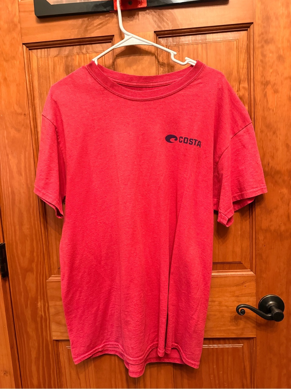 Costa Red Short Sleeve Logo Tee